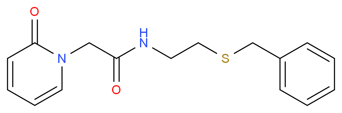 N-[2-(benzylthio)ethyl]-2-(2-oxopyridin-1(2H)-yl)acetamide_分子结构_CAS_)