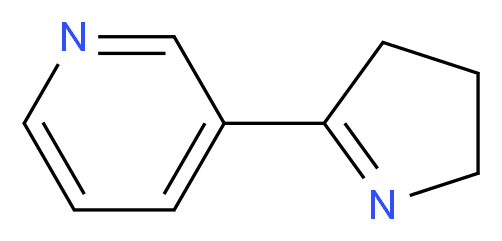 3-(3,4-dihydro-2H-pyrrol-5-yl)pyridine_分子结构_CAS_532-12-7