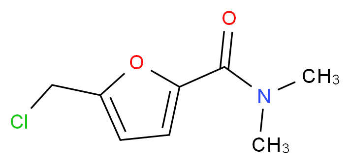 5-(chloromethyl)-N,N-dimethylfuran-2-carboxamide_分子结构_CAS_1210002-70-2