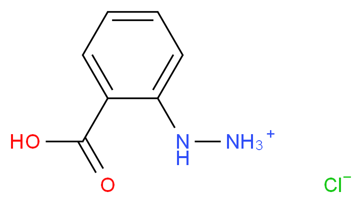 2-(2-carboxyphenyl)hydrazinium chloride_分子结构_CAS_52356-01-1
