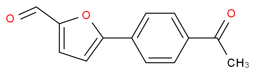 5-(4-acetylphenyl)furan-2-carbaldehyde_分子结构_CAS_57268-39-0