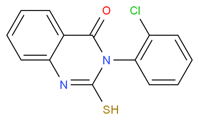 3-(2-Chloro-phenyl)-2-mercapto-3H-quinazolin-4-one_分子结构_CAS_65141-60-8)