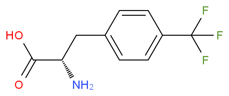 rac-(2R)-2-amino-3-[4-(trifluoromethyl)phenyl]propanoic acid_分子结构_CAS_14091-16-8