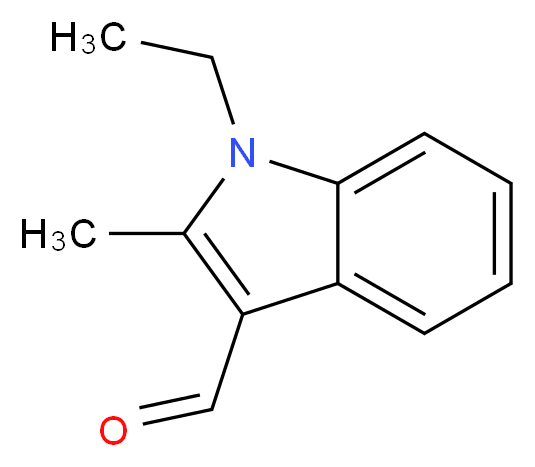 1-ethyl-2-methyl-1H-indole-3-carbaldehyde_分子结构_CAS_66727-64-8