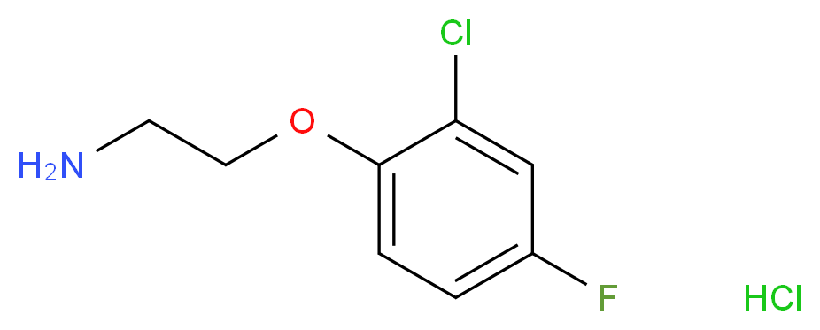 2-(2-Chloro-4-fluorophenoxy)ethylamine hydrochloride_分子结构_CAS_)