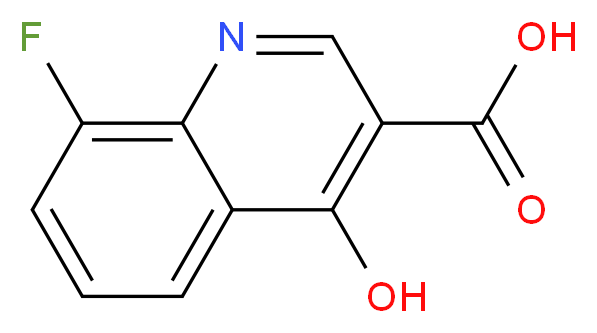 8-Fluoro-4-hydroxy-quinoline-3-carboxylic acid_分子结构_CAS_)