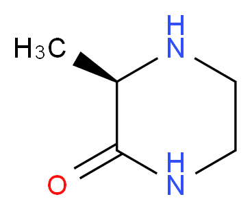 (3R)-3-methylpiperazin-2-one_分子结构_CAS_922178-61-8