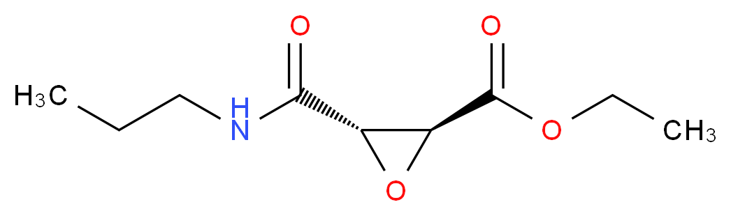 (2S,3S)-Ethyl 3-(propylcarbamoyl)-oxirane-2-carboxylate_分子结构_CAS_334772-27-9)