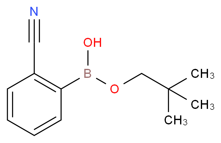 2-CYANOPHENYLBORONIC ACID NEOPENTYL ESTER_分子结构_CAS_214360-47-1)