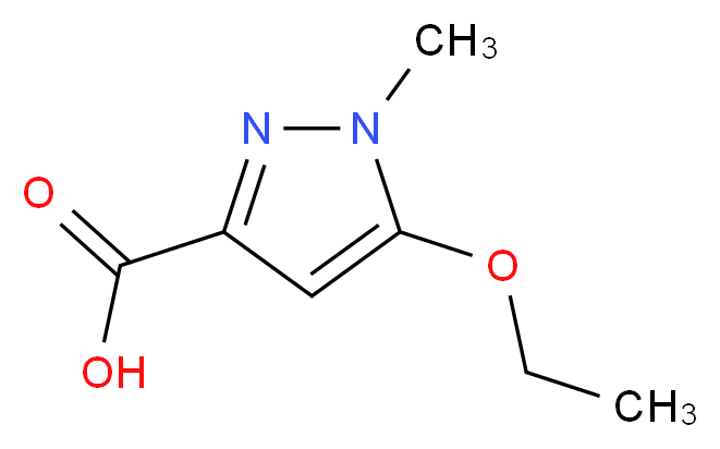 5-ETHOXY-1-METHYL-1H-PYRAZOLE-3-CARBOXYLIC ACID_分子结构_CAS_1196157-35-3)