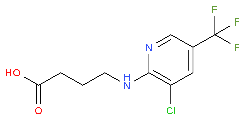 4-{[3-Chloro-5-(trifluoromethyl)-2-pyridinyl]-amino}butanoic acid_分子结构_CAS_)
