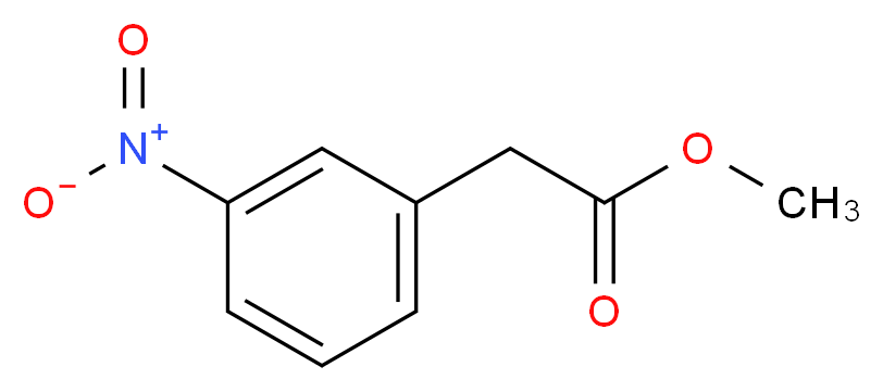 Methyl 3-nitrophenylacetate_分子结构_CAS_10268-12-9)