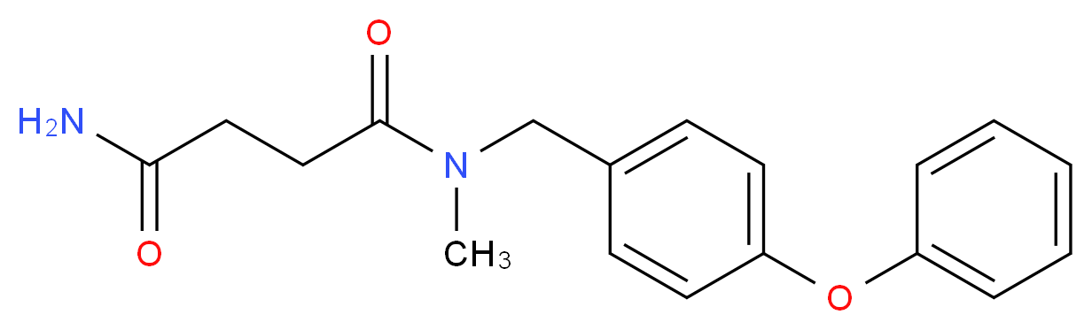 N-methyl-N-(4-phenoxybenzyl)succinamide_分子结构_CAS_)
