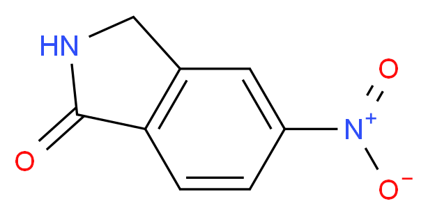 5-nitro-2,3-dihydro-1H-isoindol-1-one_分子结构_CAS_876343-38-3