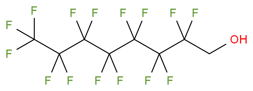 2,2,3,3,4,4,5,5,6,6,7,7,8,8,8-pentadecafluorooctan-1-ol_分子结构_CAS_307-30-2