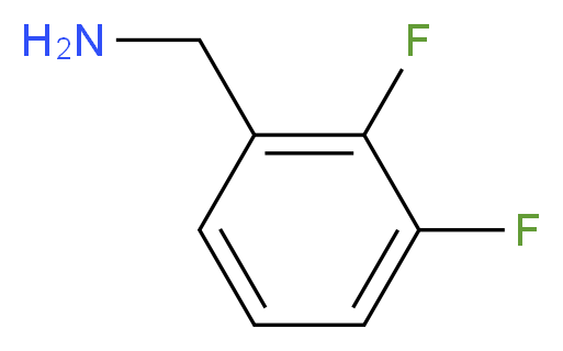 2,3-Difluorobenzylamine 98%_分子结构_CAS_72235-51-9)