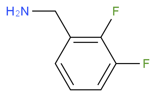 (2,3-difluorophenyl)methanamine_分子结构_CAS_72235-51-9