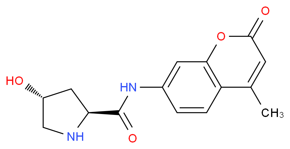 L-HydroxyPro-7-Amino-4-Methylcoumarin_分子结构_CAS_77471-43-3)