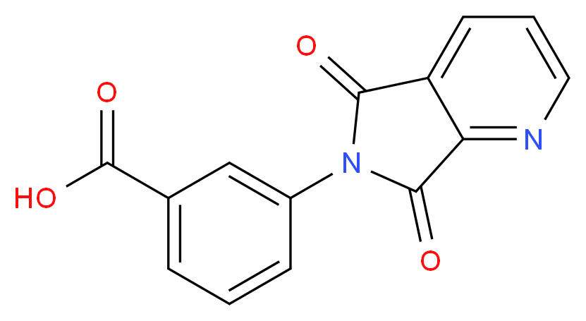 3-{5,7-dioxo-5H,6H,7H-pyrrolo[3,4-b]pyridin-6-yl}benzoic acid_分子结构_CAS_294892-44-7