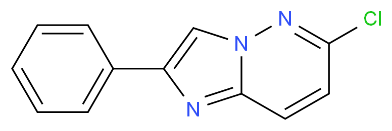 6-chloro-2-phenylimidazo[1,2-b]pyridazine_分子结构_CAS_1844-53-7