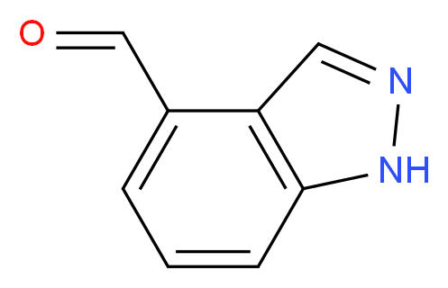 1H-Indazole-4-carbaldehyde_分子结构_CAS_669050-70-8)