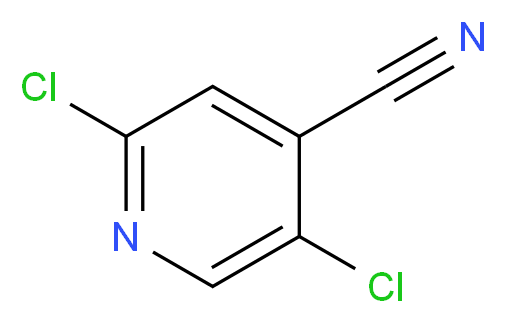 2,5-Dichloroisonicotinonitrile_分子结构_CAS_102645-35-2)