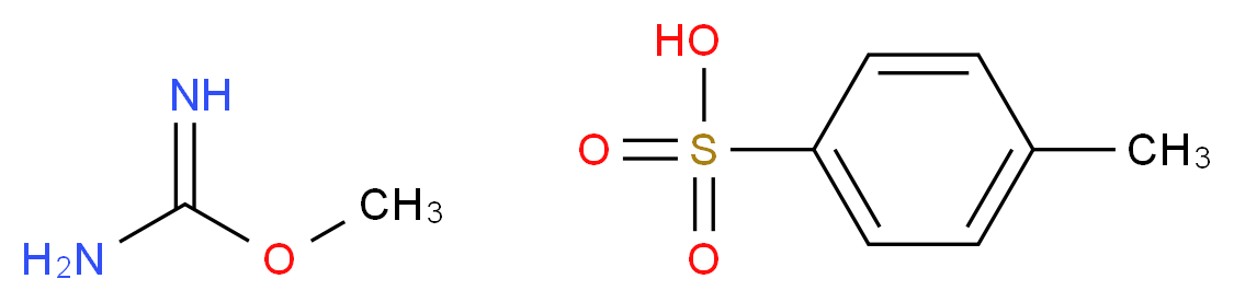 4-methylbenzene-1-sulfonic acid; methoxymethanimidamide_分子结构_CAS_7356-58-3