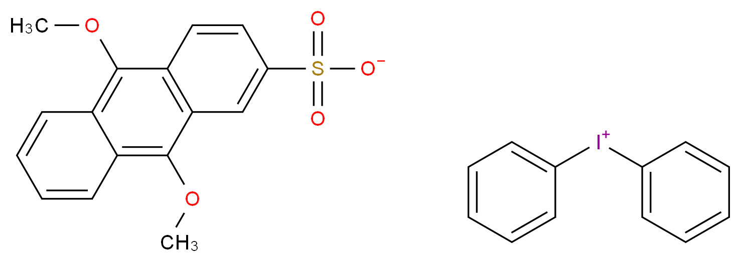 diphenyliodanium 9,10-dimethoxyanthracene-2-sulfonate_分子结构_CAS_137308-86-2