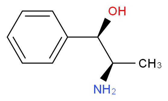 (1R,2R)-2-amino-1-phenylpropan-1-ol_分子结构_CAS_492-39-7