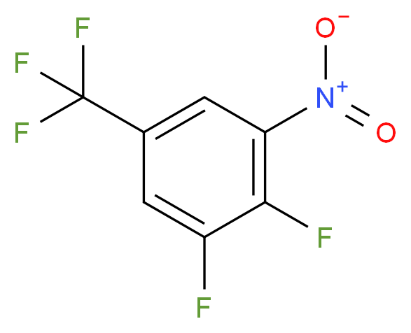 3,4-Difluoro-5-nitrobenzotrifluoride_分子结构_CAS_101646-01-9)