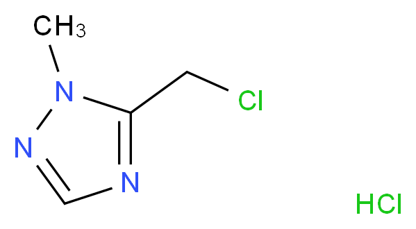 5-(chloromethyl)-1-methyl-1H-1,2,4-triazole hydrochloride_分子结构_CAS_)