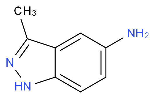 5-Amino-3-methyl-1H-indazole_分子结构_CAS_90764-90-2)