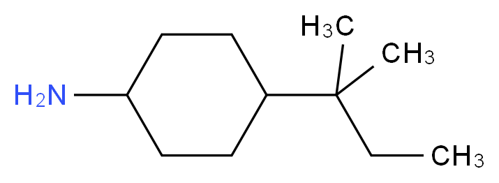 4-(1,1-Dimethylpropyl)cyclohexanamine_分子结构_CAS_)