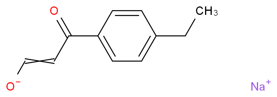 sodium 3-(4-ethylphenyl)-3-oxoprop-1-en-1-olate_分子结构_CAS_)