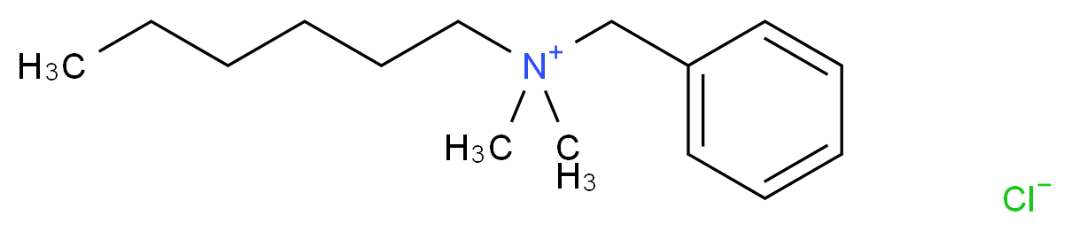 benzyl(hexyl)dimethylazanium chloride_分子结构_CAS_22559-57-5