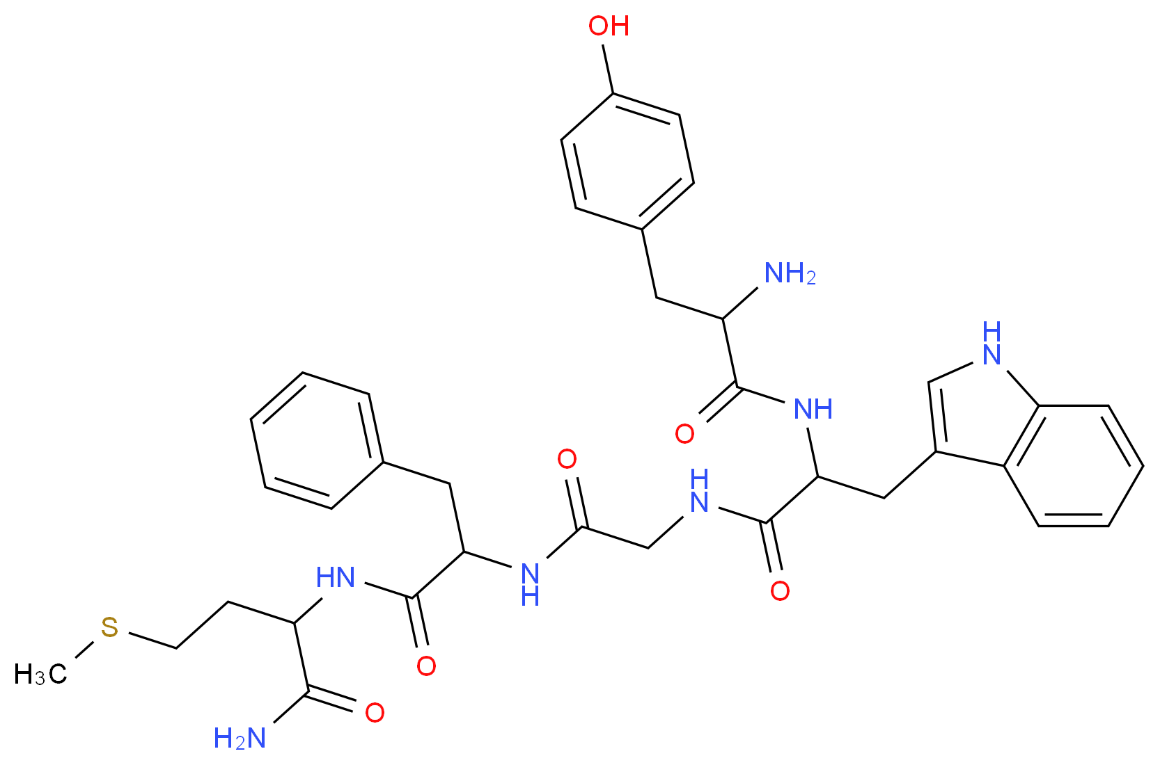 [D-Trp2]-Methionine enkephalinamide acetate salt_分子结构_CAS_73459-29-7)