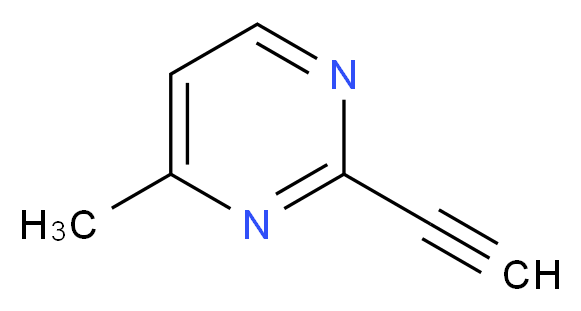 2-ethynyl-4-methylpyrimidine_分子结构_CAS_1196153-62-4)