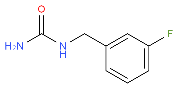 [(3-fluorophenyl)methyl]urea_分子结构_CAS_)