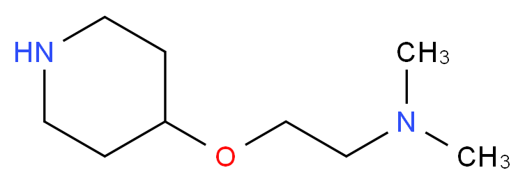 N,N-dimethyl-2-(4-piperidinyloxy)ethanamine_分子结构_CAS_1342025-61-9)