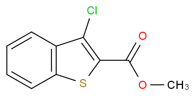 3-氯苯并噻吩-2-甲酸甲酯_分子结构_CAS_21211-07-4)