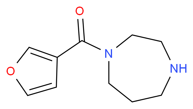 1-(furan-3-carbonyl)-1,4-diazepane_分子结构_CAS_915923-81-8