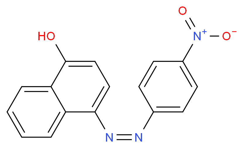 4-(4-硝基苯偶氮)-1-萘酚_分子结构_CAS_5290-62-0)