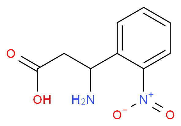 3-Amino-3-(2-nitro-phenyl)-propionic acid_分子结构_CAS_5678-48-8)