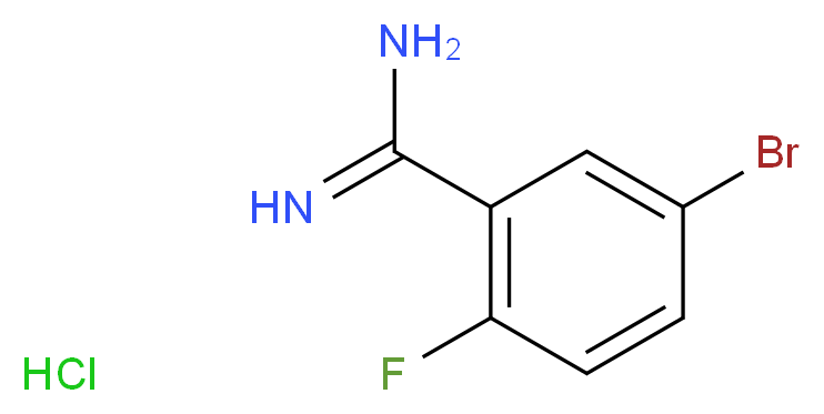 5-BROMO-2-FLUORO-BENZAMIDINE HYDROCHLORIDE_分子结构_CAS_1187927-33-8)