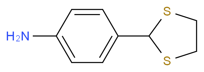 4-(1,3-dithiolan-2-yl)aniline_分子结构_CAS_)