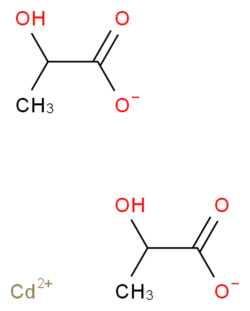 cadmium(2+) ion bis(2-hydroxypropanoate)_分子结构_CAS_16039-55-7