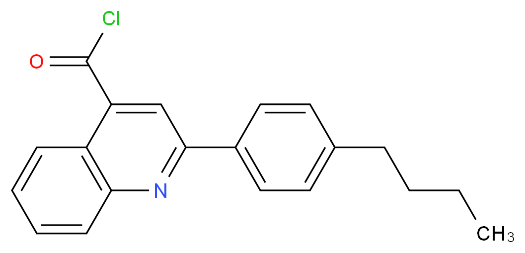 2-(4-Butylphenyl)quinoline-4-carbonyl chloride_分子结构_CAS_)