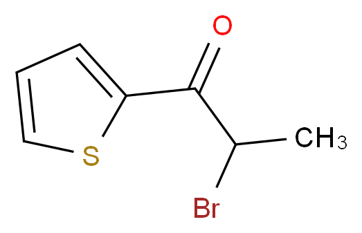 2-bromo-1-(thiophen-2-yl)propan-1-one_分子结构_CAS_75815-46-2