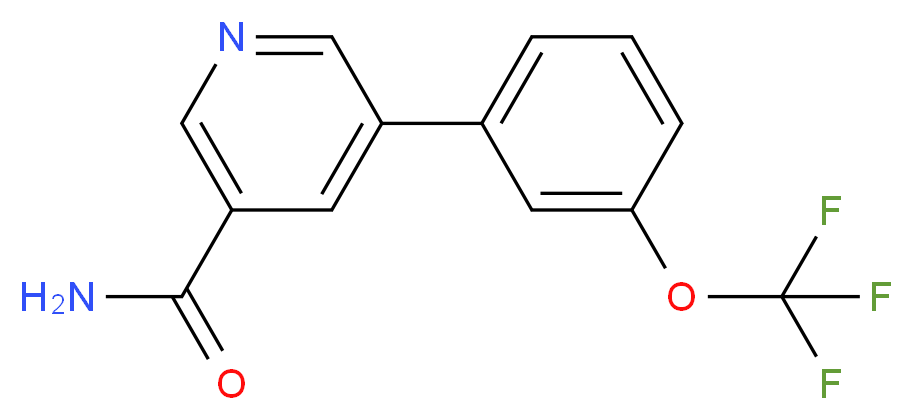5-[3-(trifluoromethoxy)phenyl]nicotinamide_分子结构_CAS_)