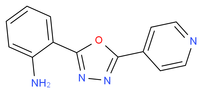 2-(5-pyridin-4-yl-1,3,4-oxadiazol-2-yl)aniline_分子结构_CAS_54754-58-4)